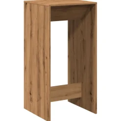 vidaXL Bartafel 51x50x103,5 cm bewerkt hout artisanaal eikenkleur