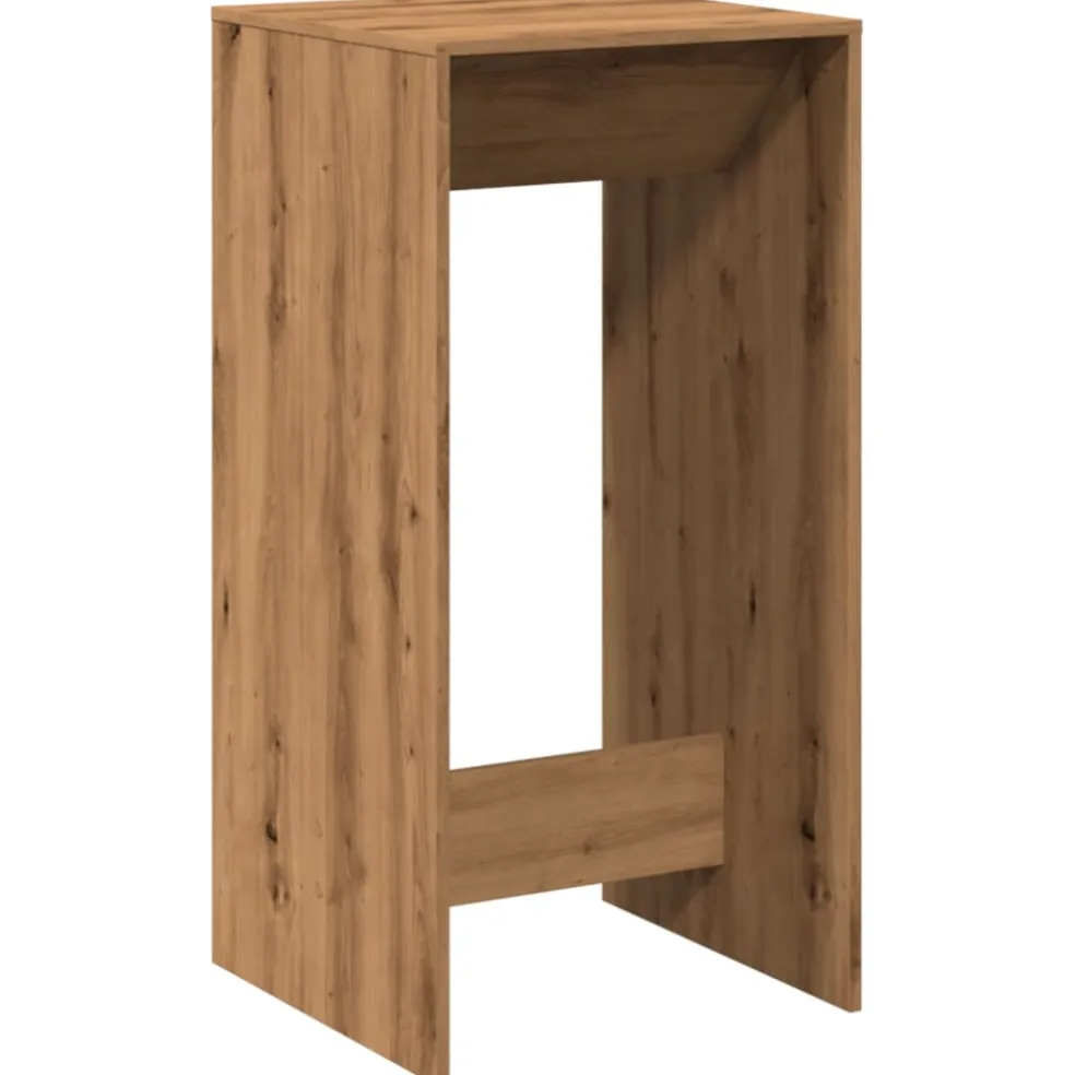 vidaXL Bartafel 51x50x103,5 cm bewerkt hout artisanaal eikenkleur