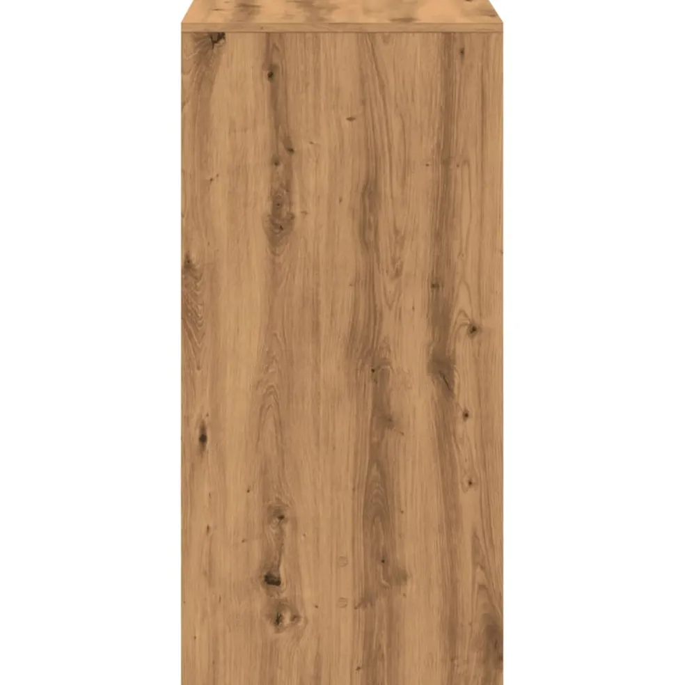 vidaXL Bartafel 51x50x103,5 cm bewerkt hout artisanaal eikenkleur