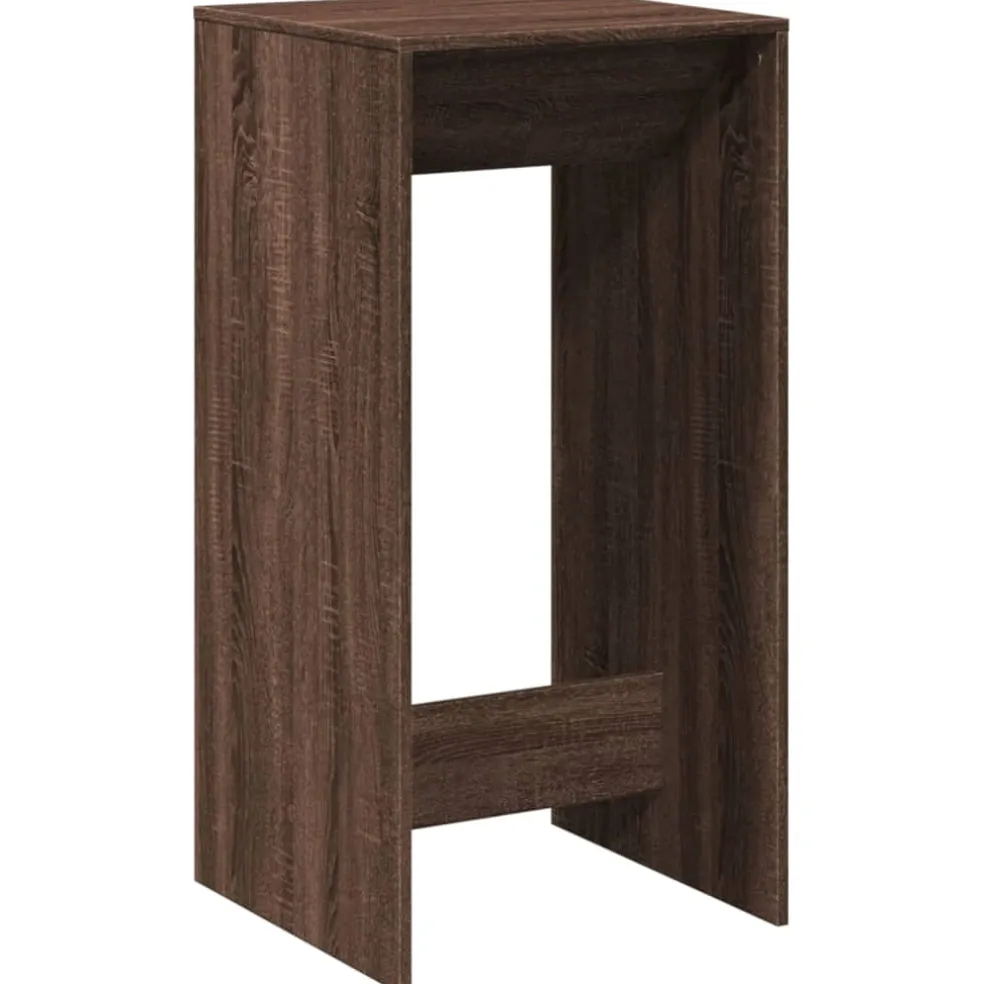 vidaXL Bartafel 51x50x103,5 cm bewerkt hout bruin eikenkleurig