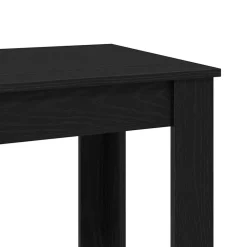 vidaXL Bartafel 51 x 50 x 103.5 cm Bewerkt hout Zwart Eiken