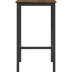 vidaXL Bartafel 52 x 52 x 90 cm Bewerkt hout Gerookt eiken Rechthoekig