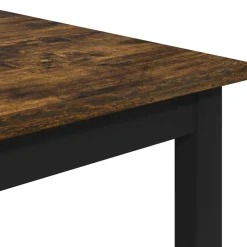 vidaXL Bartafel 52 x 52 x 90 cm Bewerkt hout Gerookt eiken Rechthoekig