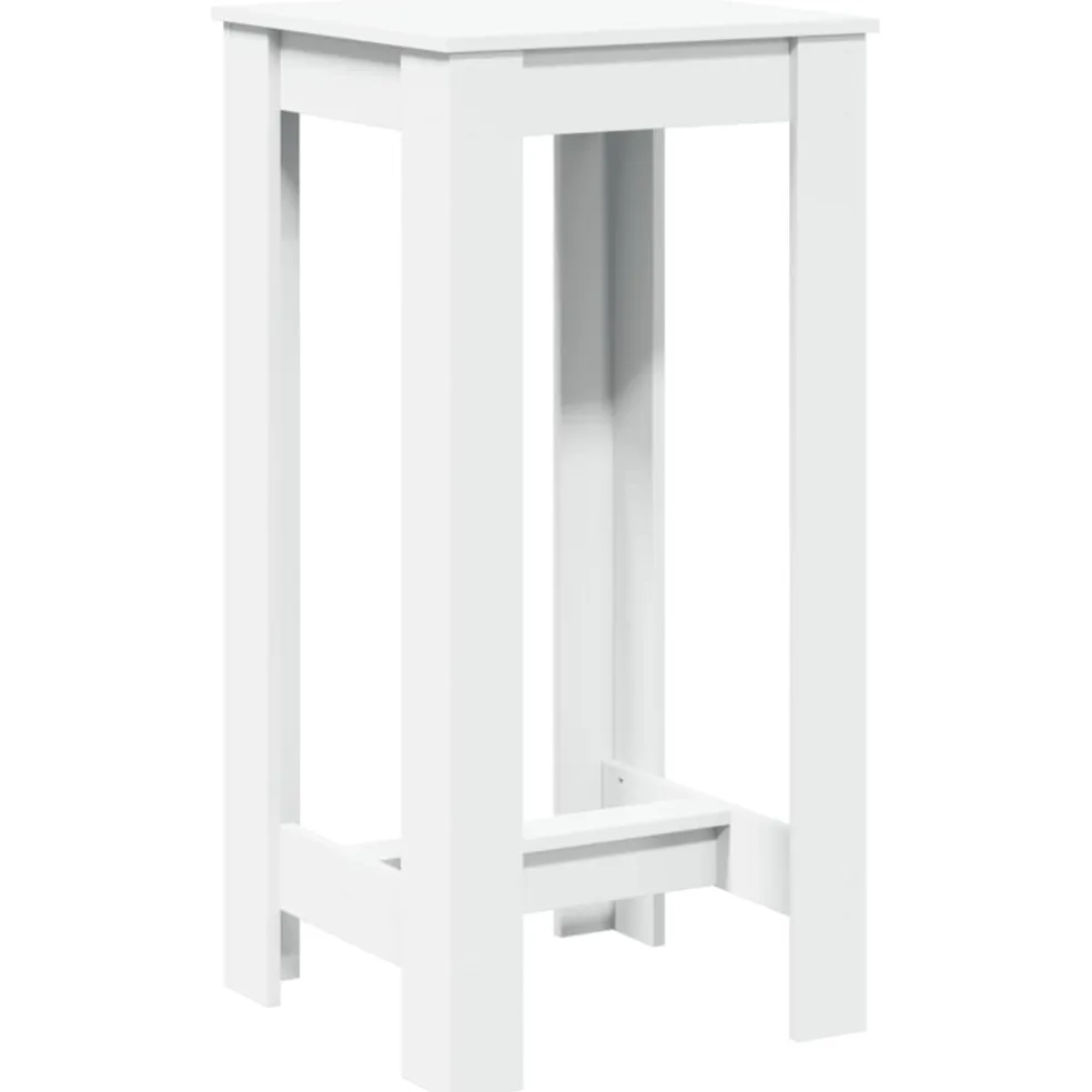 vidaXL Bartafel 51x50x103,5 cm bewerkt hout wit