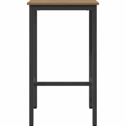 vidaXL Bartafel 52 x 52 x 90 cm Bewerkt hout Artisanaal eiken