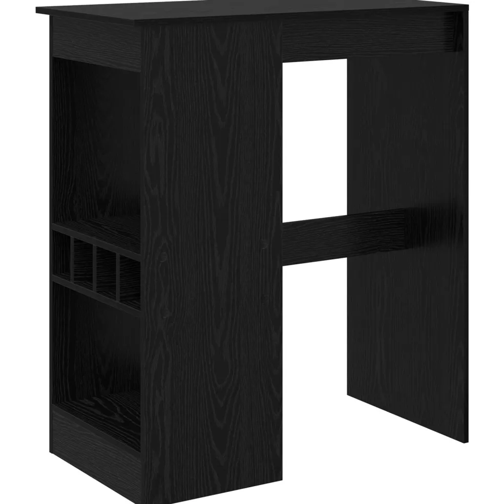 vidaXL Bartafel 90 x 47.5 x 103.5 cm Bewerkt hout Zwart Eiken
