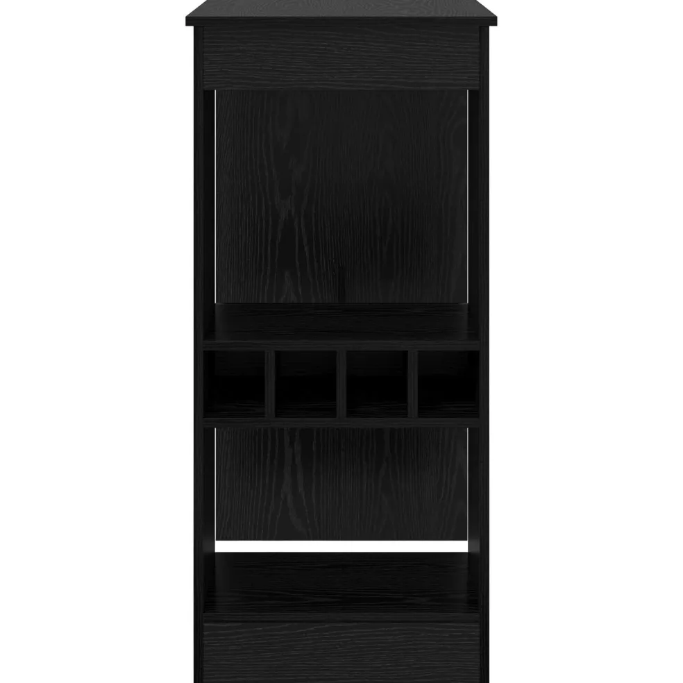 vidaXL Bartafel 90 x 47.5 x 103.5 cm Bewerkt hout Zwart Eiken