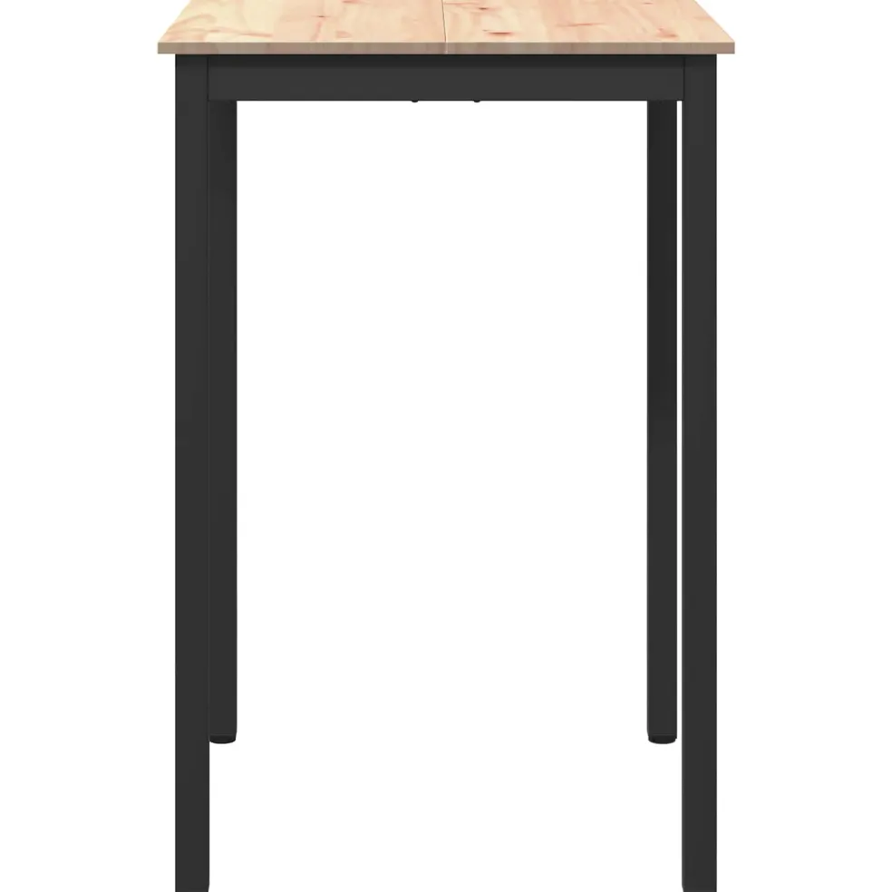 vidaXL Bartafel 70 x 70 x 105 cm Massief grenenhout Naturel Vierkant