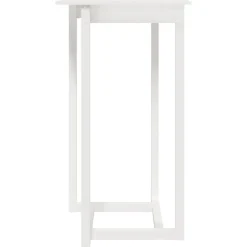 vidaXL Bartafel 60x60x110 cm massief grenenhout wit