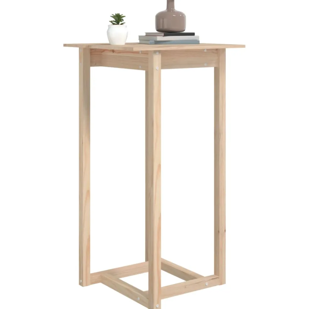 vidaXL Bartafel 60x60x110 cm massief grenenhout