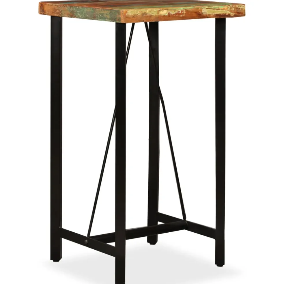 vidaXL Bartafel 60x60x107 cm massief gerecycled hout