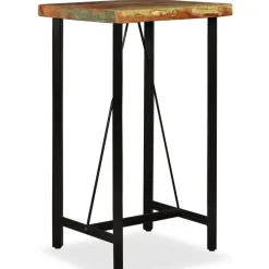 vidaXL Bartafel 60x60x107 cm massief gerecycled hout