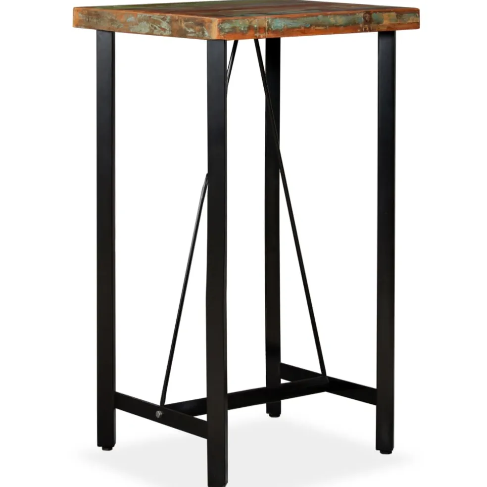 vidaXL Bartafel 60x60x107 cm massief gerecycled hout