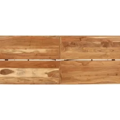 vidaXL Bartafel 180x70x107 cm massief acaciahout en ijzer