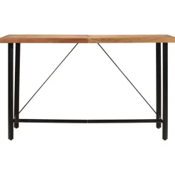 vidaXL Bartafel 180x70x107 cm massief acaciahout en ijzer