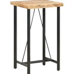 vidaXL Bartafel 60x60x107 cm ruw mangohout