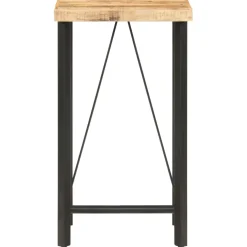 vidaXL Bartafel 60x60x107 cm ruw mangohout