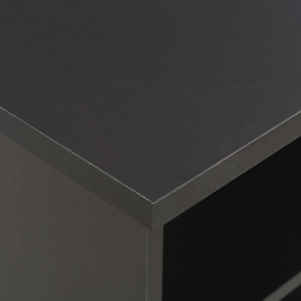 vidaXL Bartafel 60x60x110 cm zwart