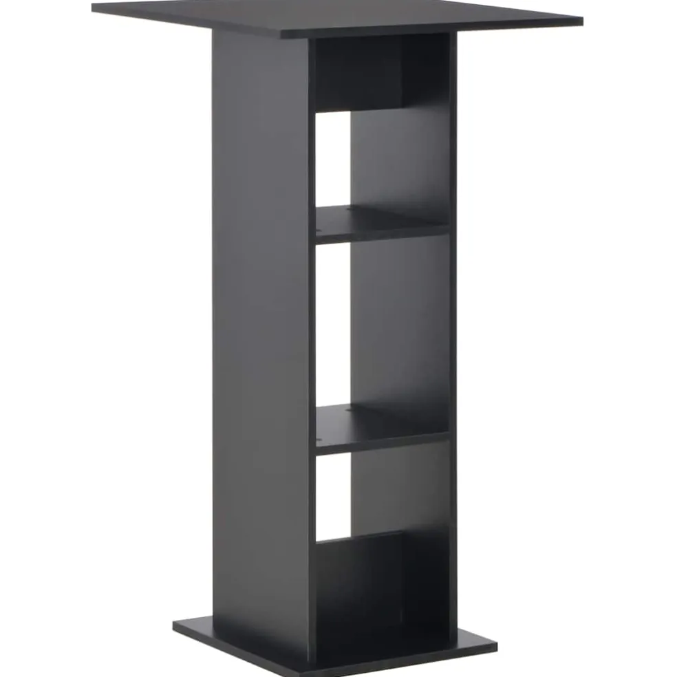 vidaXL Bartafel 60x60x110 cm zwart