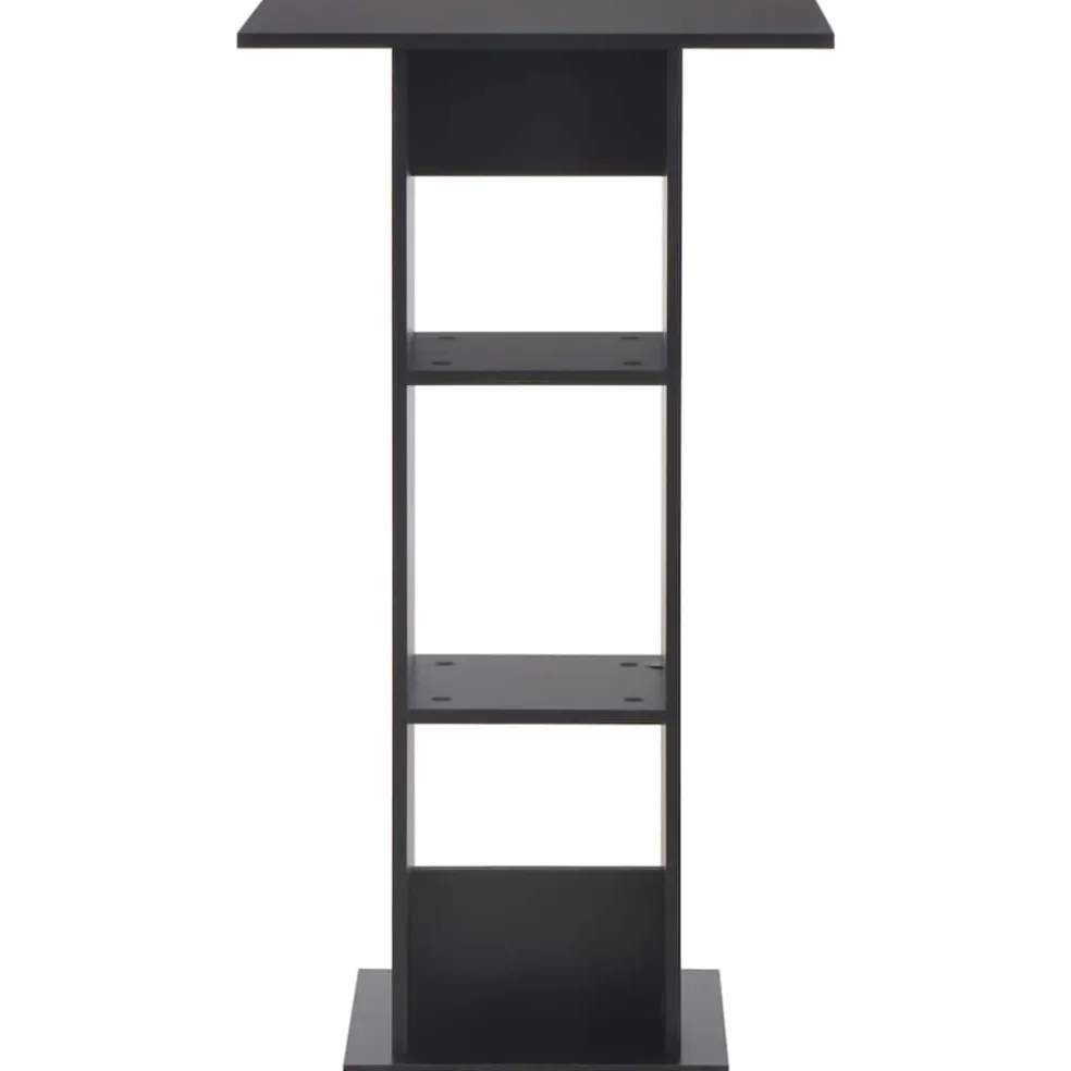 vidaXL Bartafel 60x60x110 cm zwart
