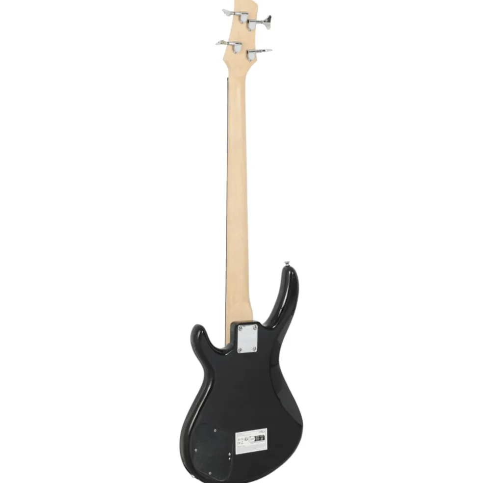 vidaXL Basgitaar voor beginners elektrisch met tas 4/4 46" blauw zwart