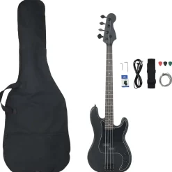 vidaXL Basgitaar voor beginners elektrisch met tas 4/4 46