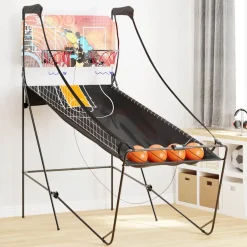 vidaXL Basketbal arcade met 4 ballen voor 2 spelers