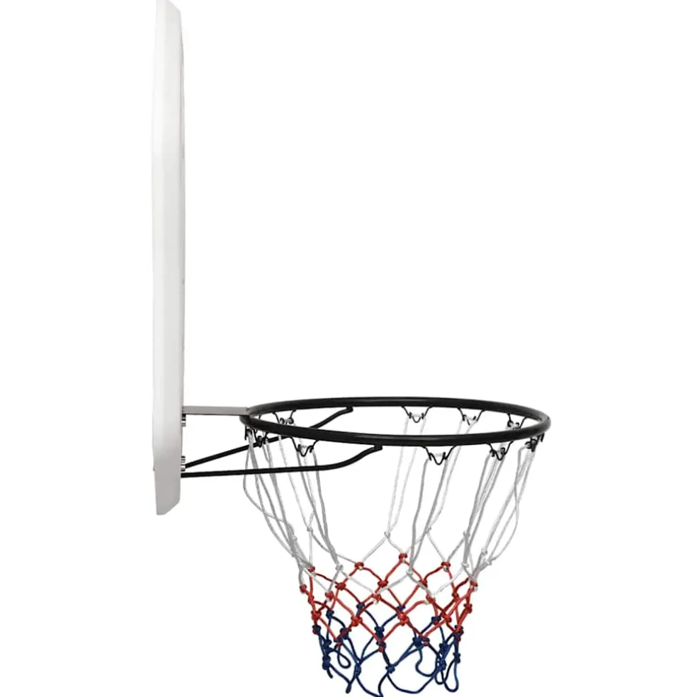 vidaXL Basketbalbord 109x71x3 cm polyetheen wit