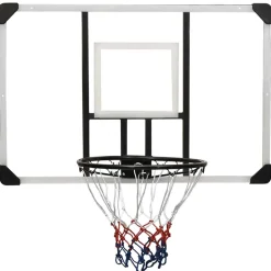 vidaXL Basketbalbord 106x69x3 cm polycarbonaat transparant