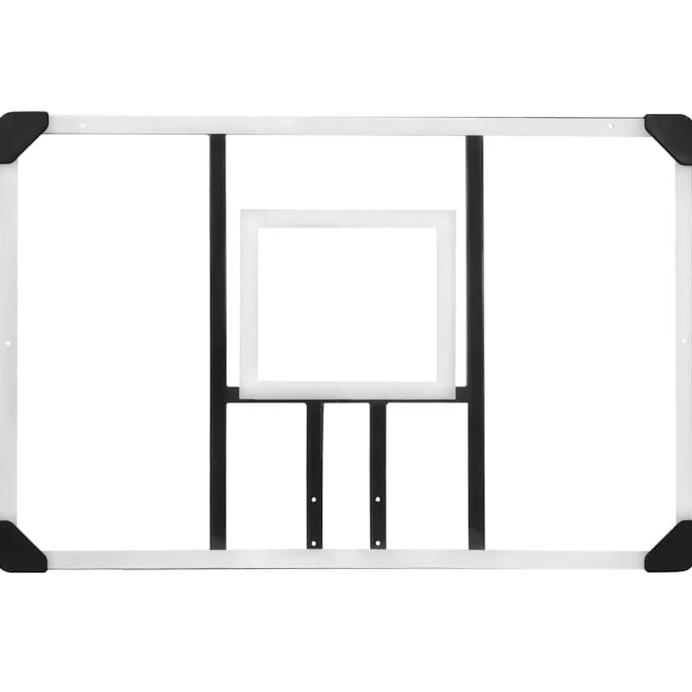 vidaXL Basketbalbord 106x69x3 cm polycarbonaat transparant