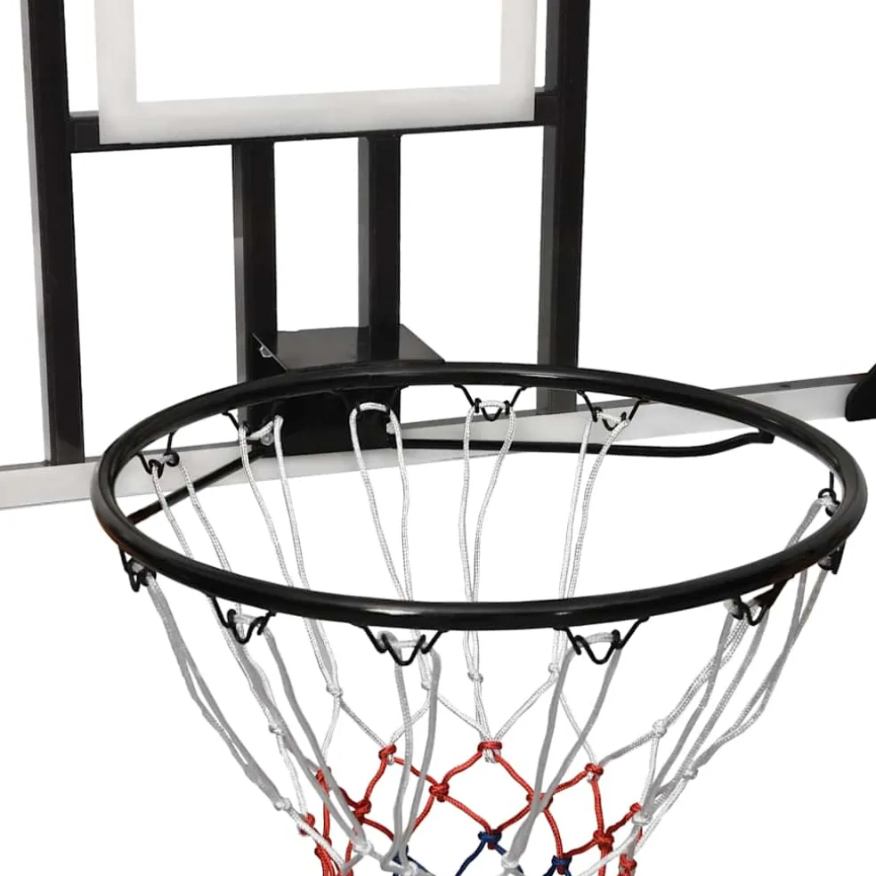 vidaXL Basketbalbord 106x69x3 cm polycarbonaat transparant