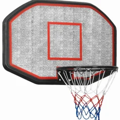 vidaXL Basketbalbord 109x71x3 cm polyetheen zwart