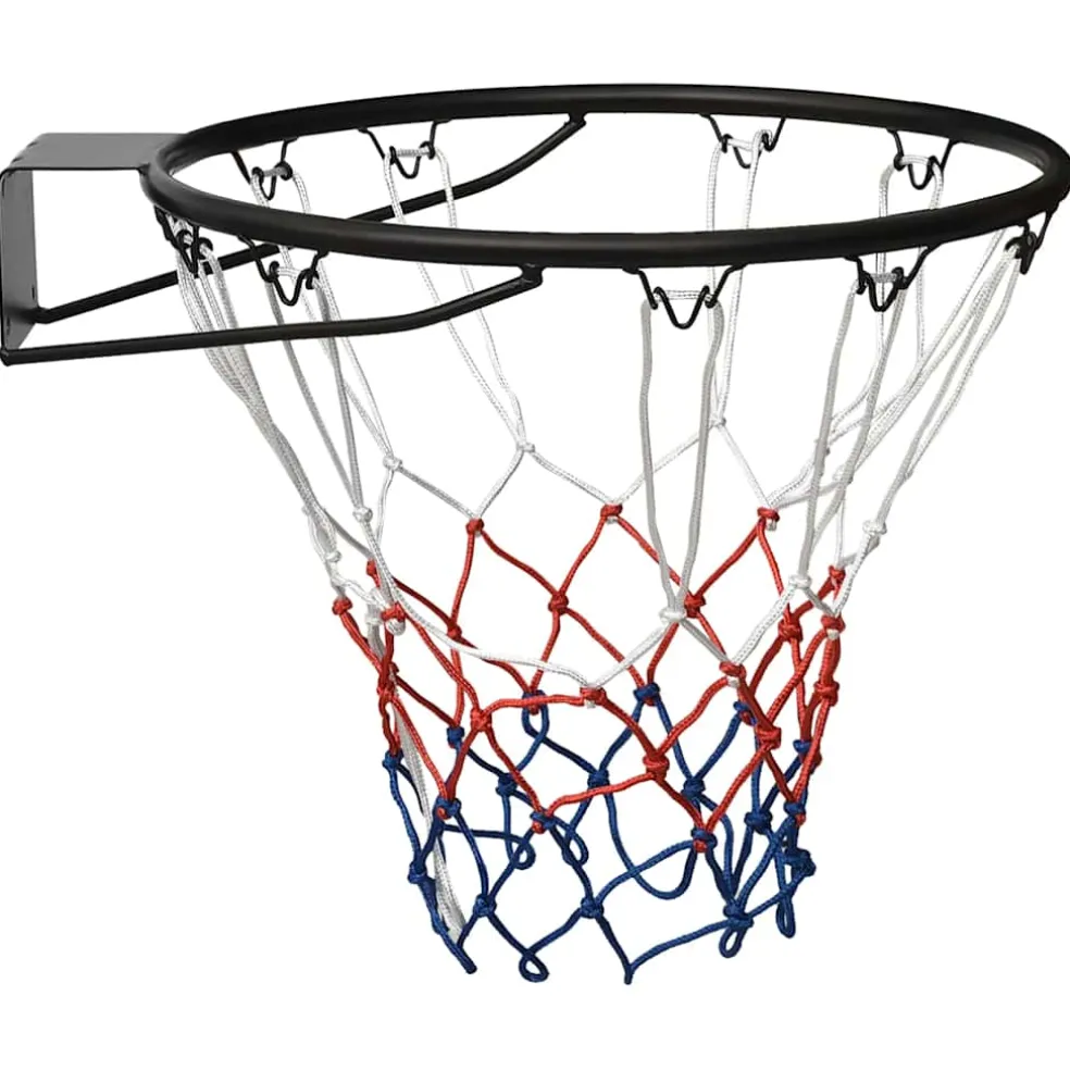 vidaXL Basketbalring 45 cm staal zwart