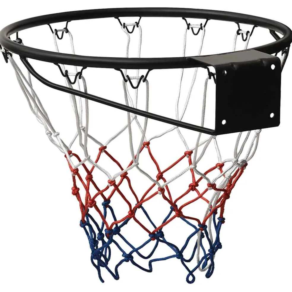 vidaXL Basketbalring 45 cm staal zwart
