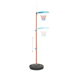 vidaXL Basketbalset draagbaar verstelbaar 133-160 cm