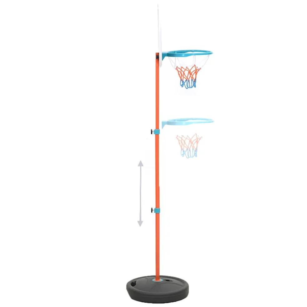 vidaXL Basketbalset draagbaar verstelbaar 133-160 cm