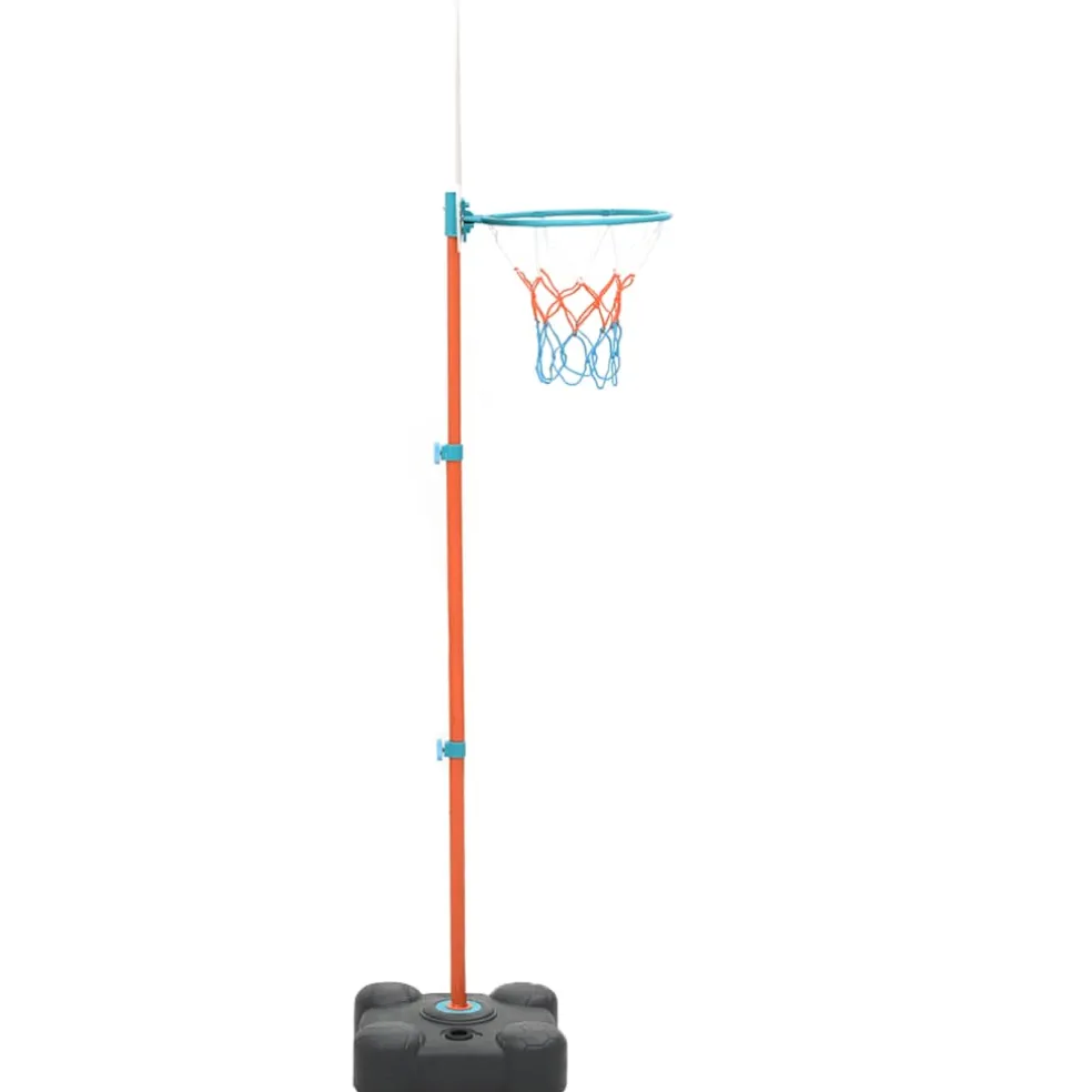 vidaXL Basketbalset draagbaar verstelbaar 109-141 cm