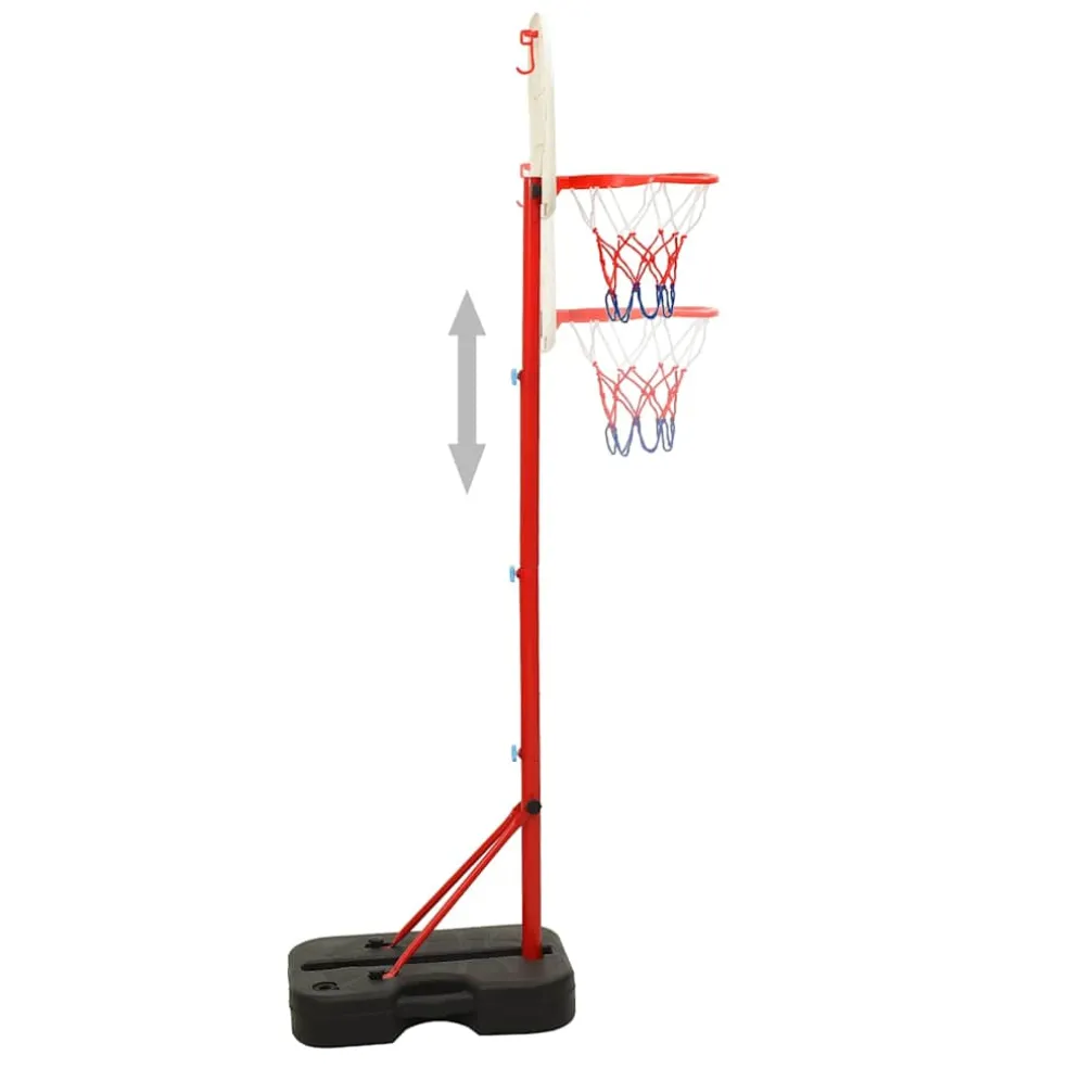 vidaXL Basketbalset draagbaar verstelbaar 138,5-166 cm