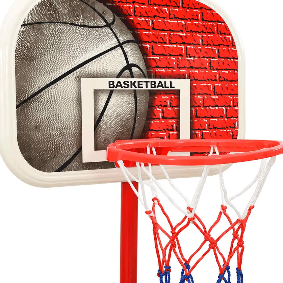 vidaXL Basketbalset draagbaar verstelbaar 138,5-166 cm