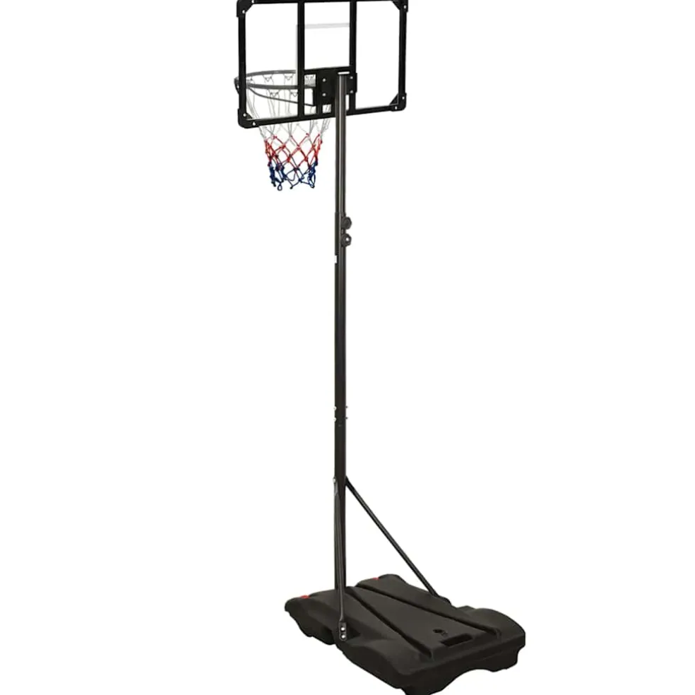 vidaXL Basketbalstandaard 216-250 cm polycarbonaat transparant