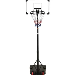 vidaXL Basketbalstandaard 216-250 cm polycarbonaat transparant