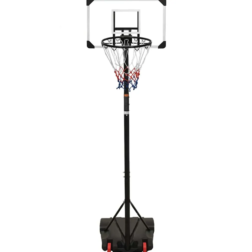 vidaXL Basketbalstandaard 216-250 cm polycarbonaat transparant