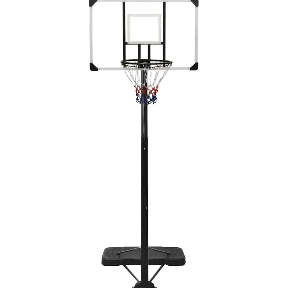 vidaXL Basketbalstandaard 256-361 cm polycarbonaat transparant