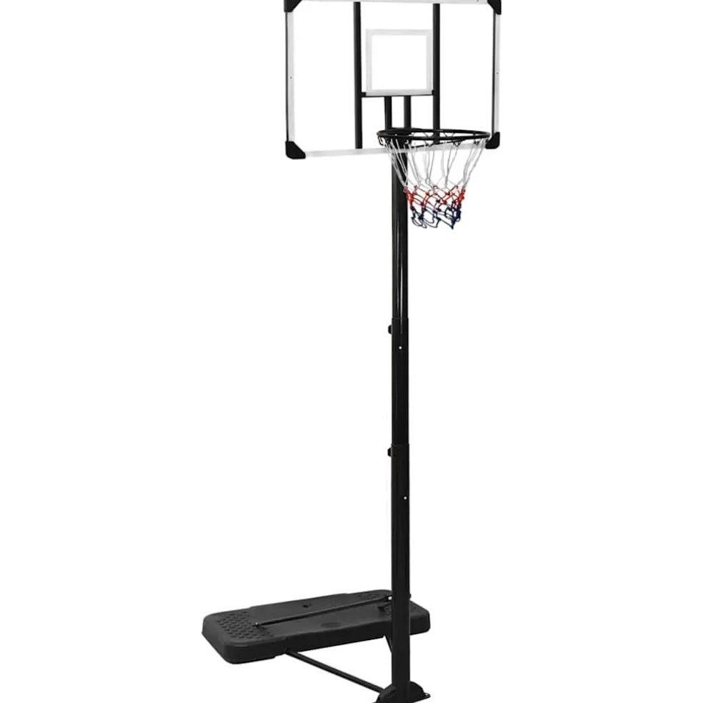 vidaXL Basketbalstandaard 256-361 cm polycarbonaat transparant
