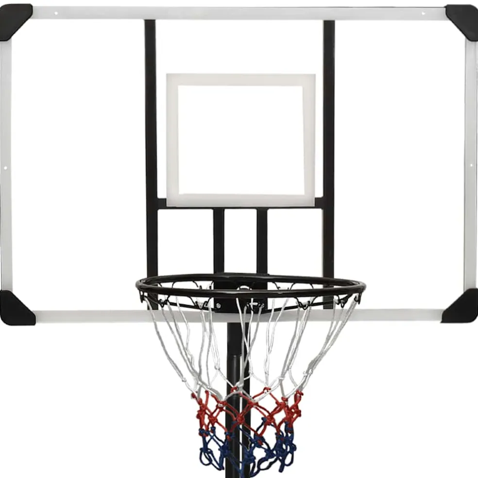 vidaXL Basketbalstandaard 256-361 cm polycarbonaat transparant
