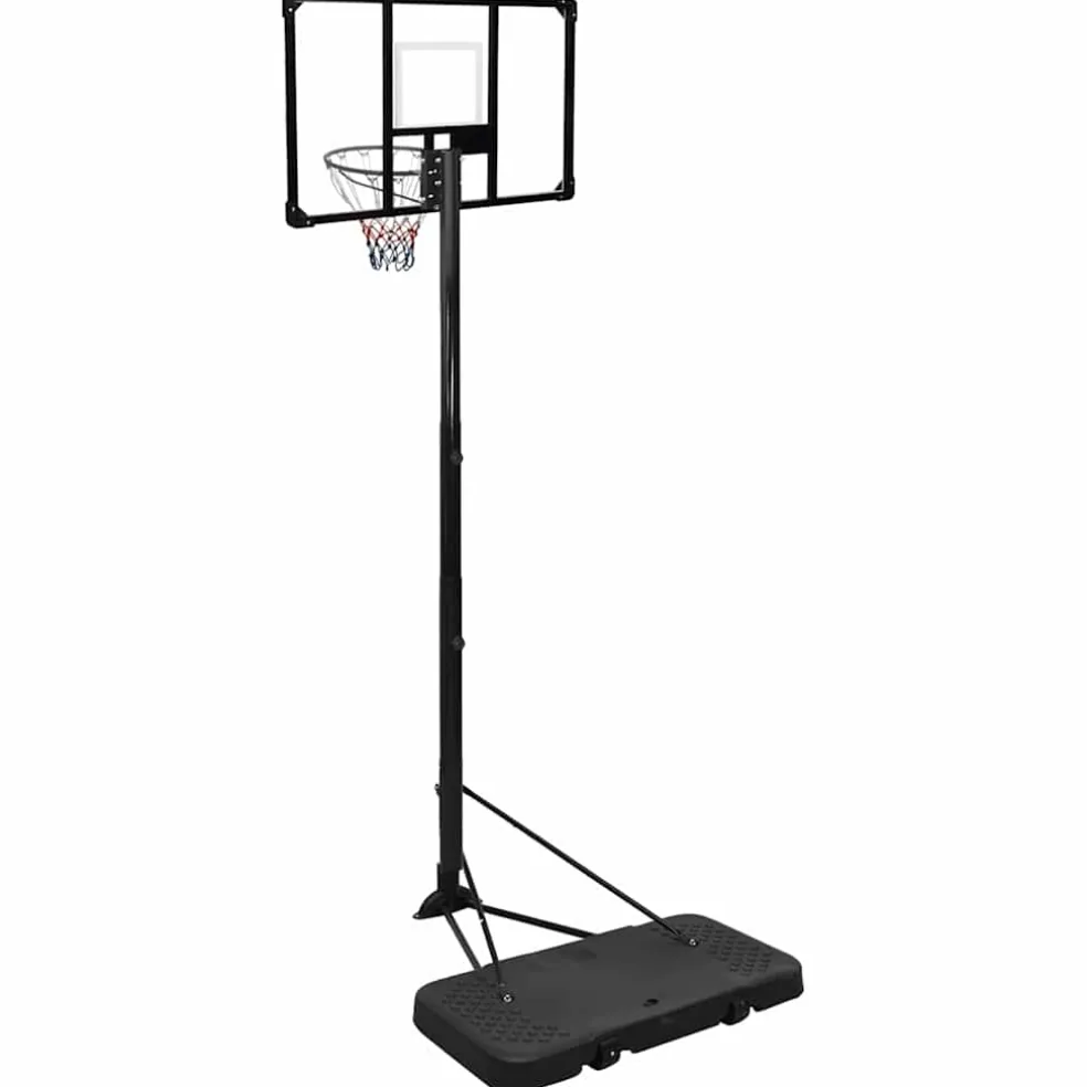 vidaXL Basketbalstandaard 256-361 cm polycarbonaat transparant