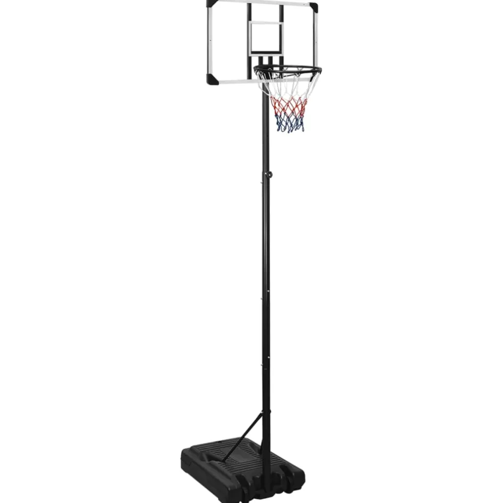 vidaXL Basketbalstandaard 280-350 cm polycarbonaat transparant