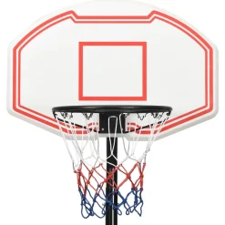 vidaXL Basketbalstandaard 258-363 cm polyetheen wit