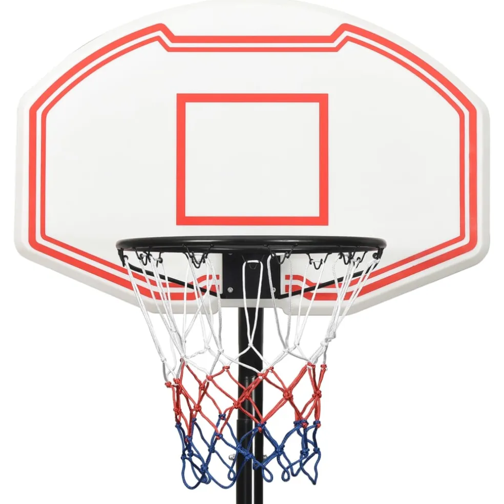 vidaXL Basketbalstandaard 258-363 cm polyetheen wit