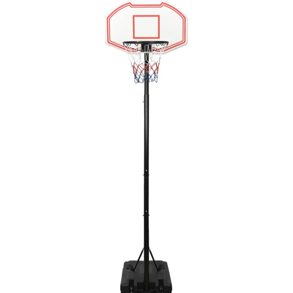 vidaXL Basketbalstandaard 258-363 cm polyetheen wit